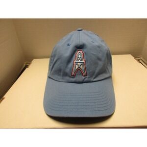 Houston Oilers Hat Cap Strap Back Mens One Size Blue NFL Football 47 Brand